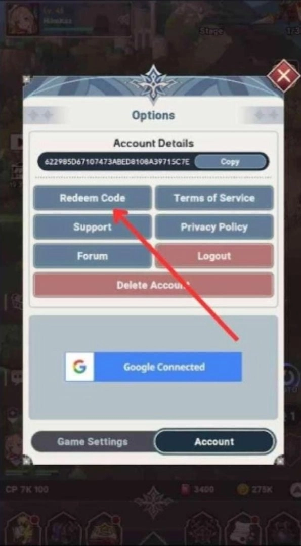 How to Redeem Codes in Seven Knights Idle Adventure