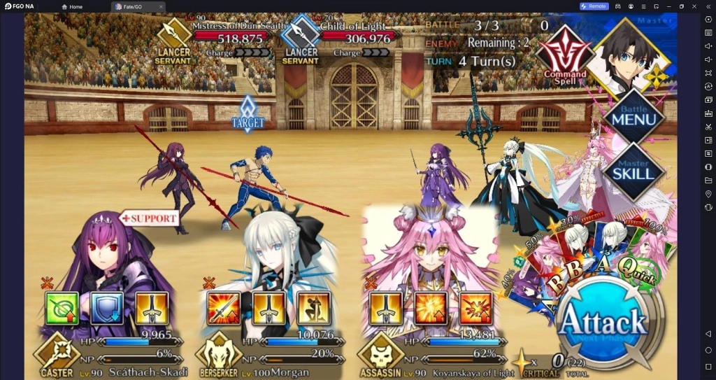 Fate/Grand Order Grand Nero Fest - How To Clear Exhibition Quests