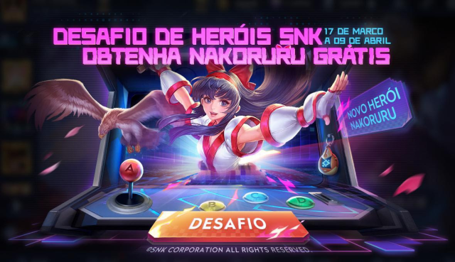 Honor of Kings e SNK - Obtenha Mai Shiranui e outros personagens nesta colaboração incrível!