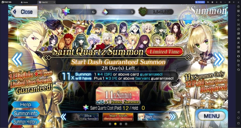 Fate/Grand Order Start Dash GSSR - Who Should You Aim For