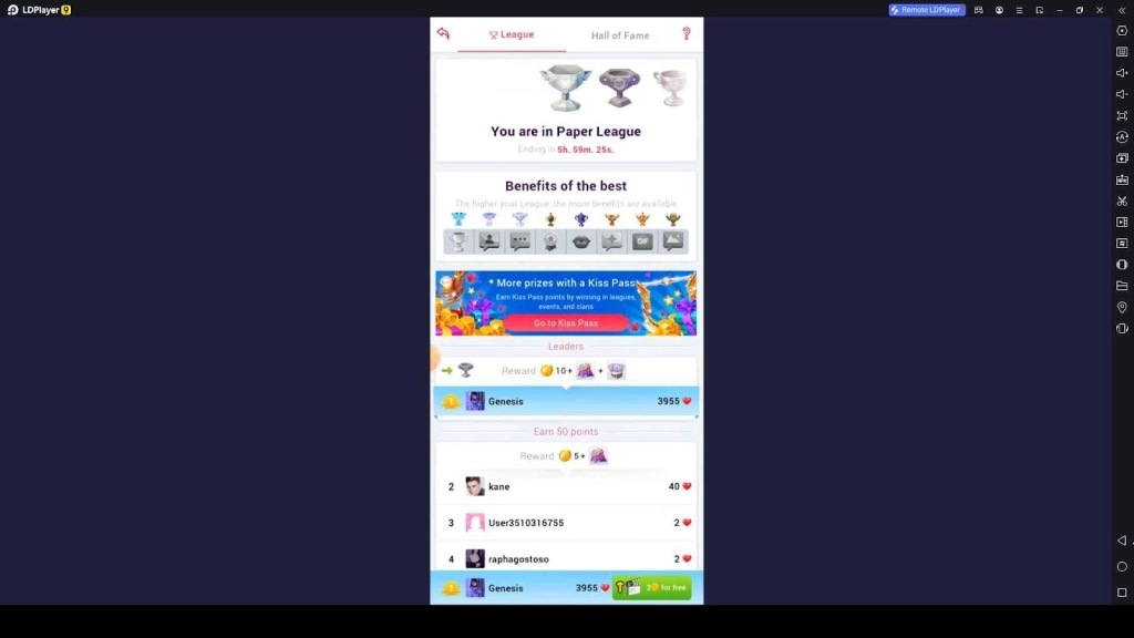 Participate in Leagues and Gain Rewards Participate in Leagues and Gain Rewards