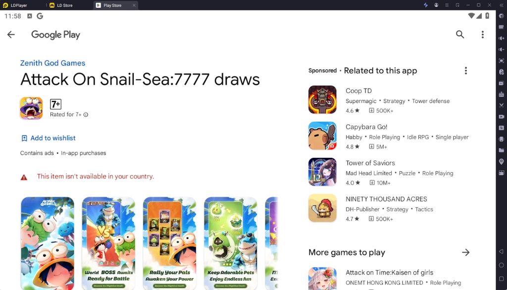  Play Attack On Snail-Sea:7777 draws on PC 4