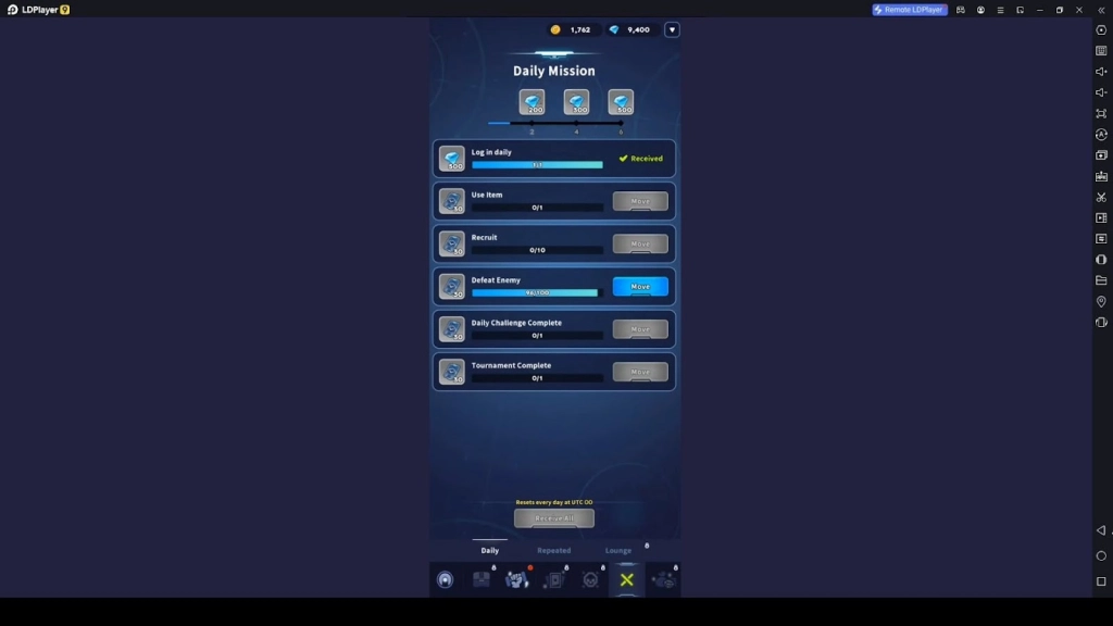 Focus on the Daily Missions Focus on the Daily Missions