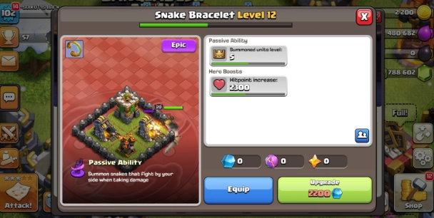Snake Bracelet (Epic, Passive)