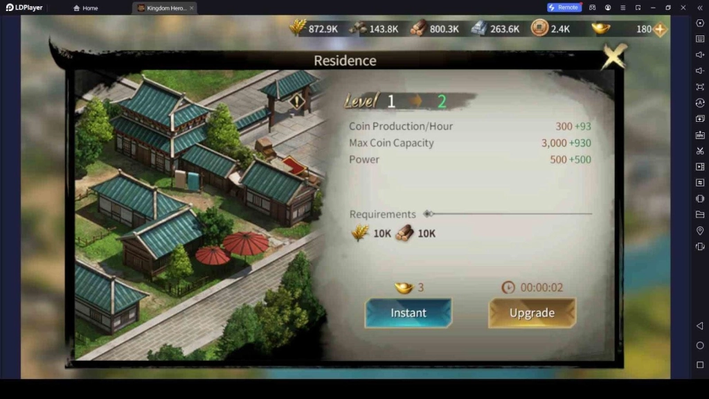 Upgrade Buildings Upgrade Buildings