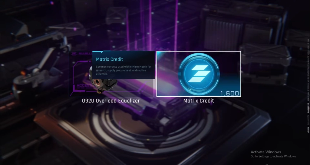 Matrix Credits