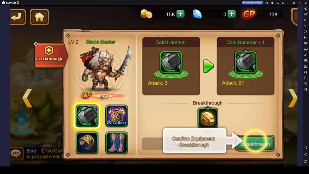 Breakthrough Your Equipment Breakthrough Your Equipment