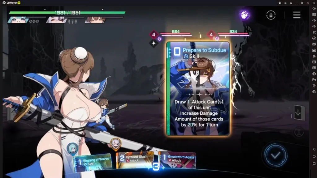 Kartu Prepare to Subdue Yuki di Chaos Zero Nightmare