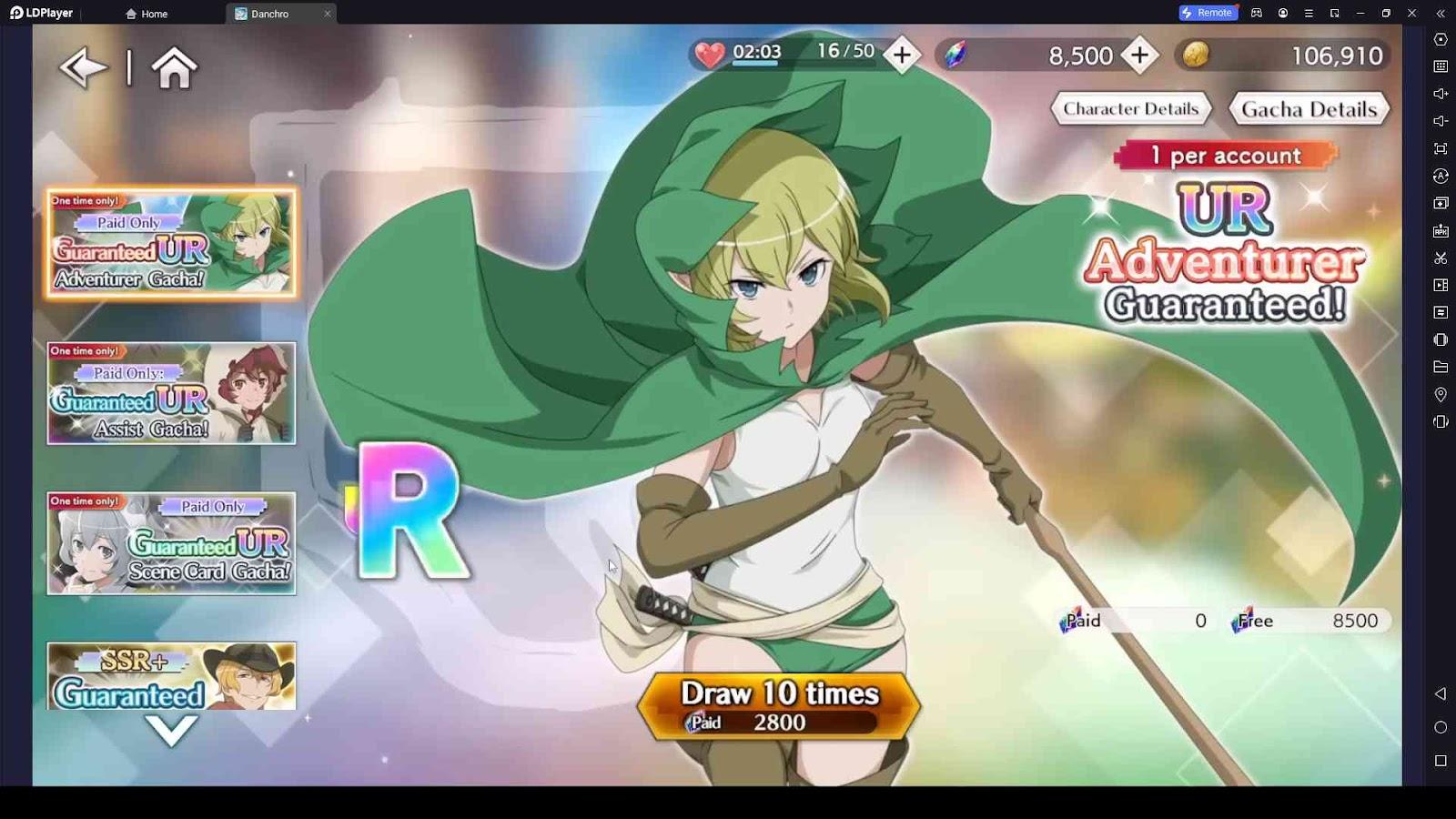 DanMachi BATTLE CHRONICLE Reroll through Gacha for the Best