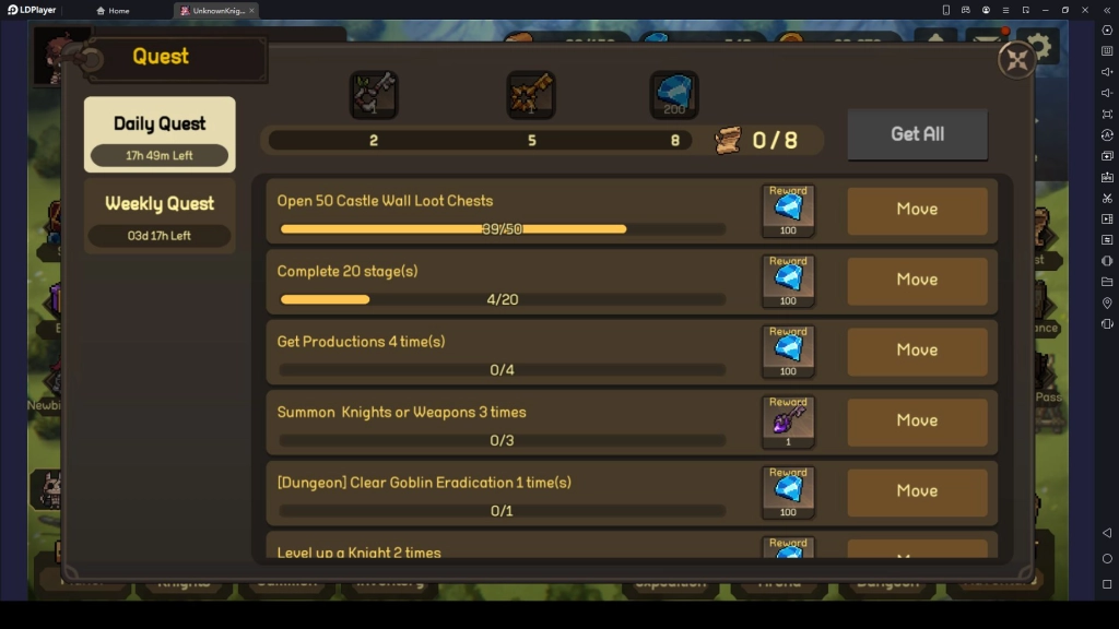 Accomplish Quests Accomplish Quests