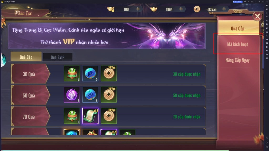 Full bộ code Chiến Đế Mobile - Hướng dẫn cách nhập chi tiết