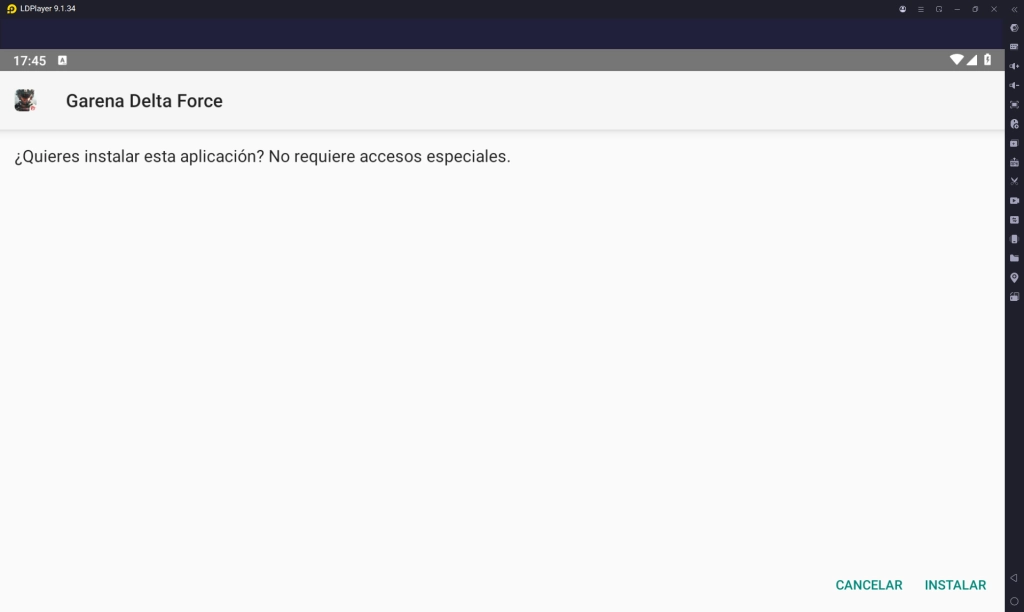 Instalación de Delta Force Mobile en LDPlayer