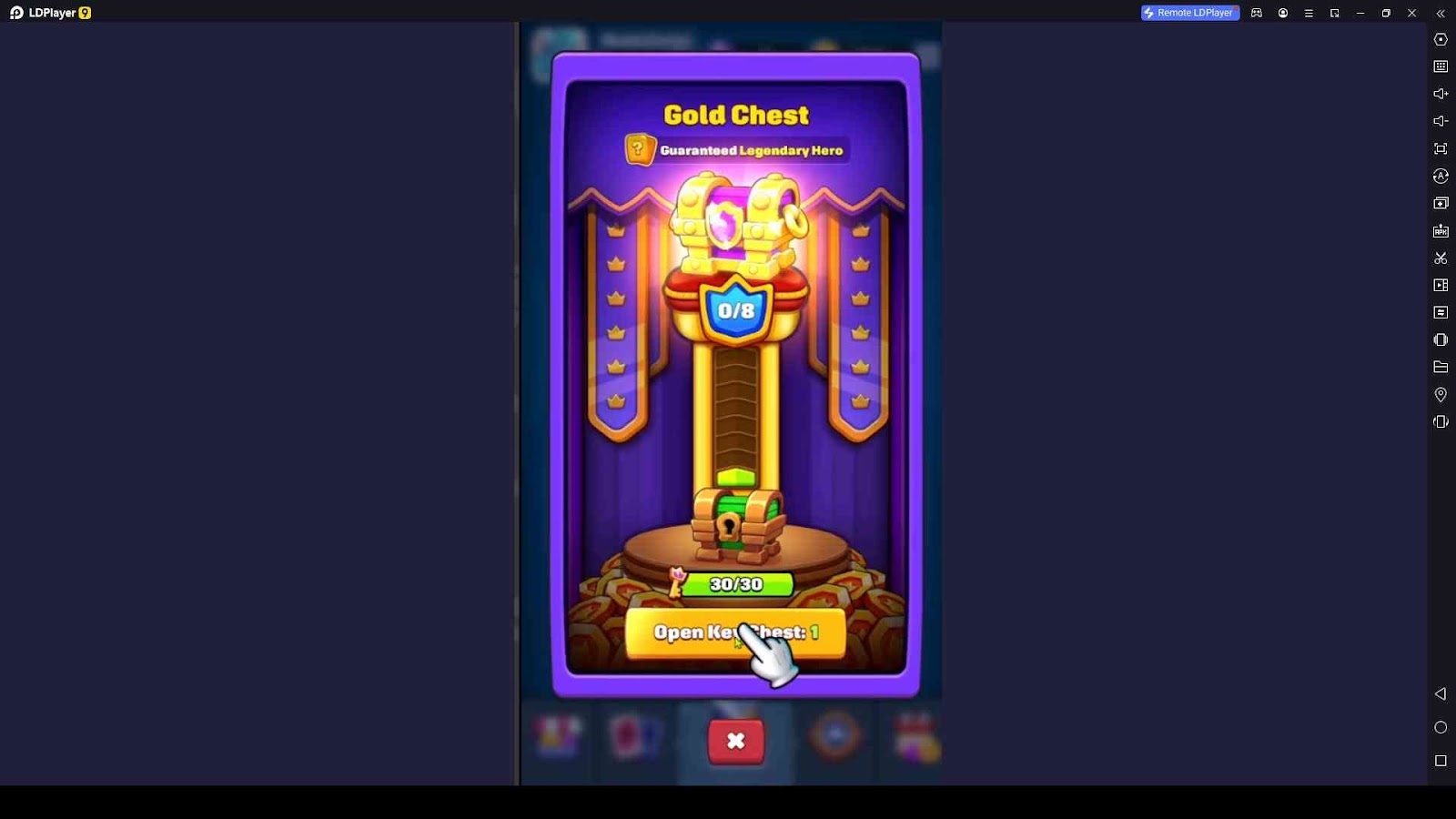 Open Gold Chests and Earn Rewards