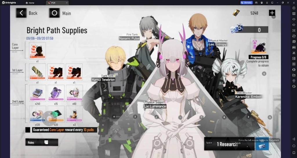 Punishing Gray Raven Bright Path Supplies Event - Who To Pick