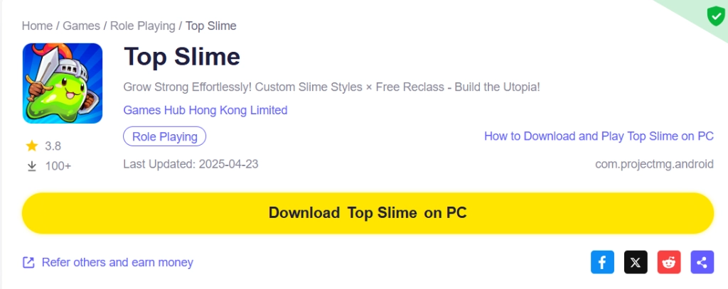 Play Top Slime on PC 1