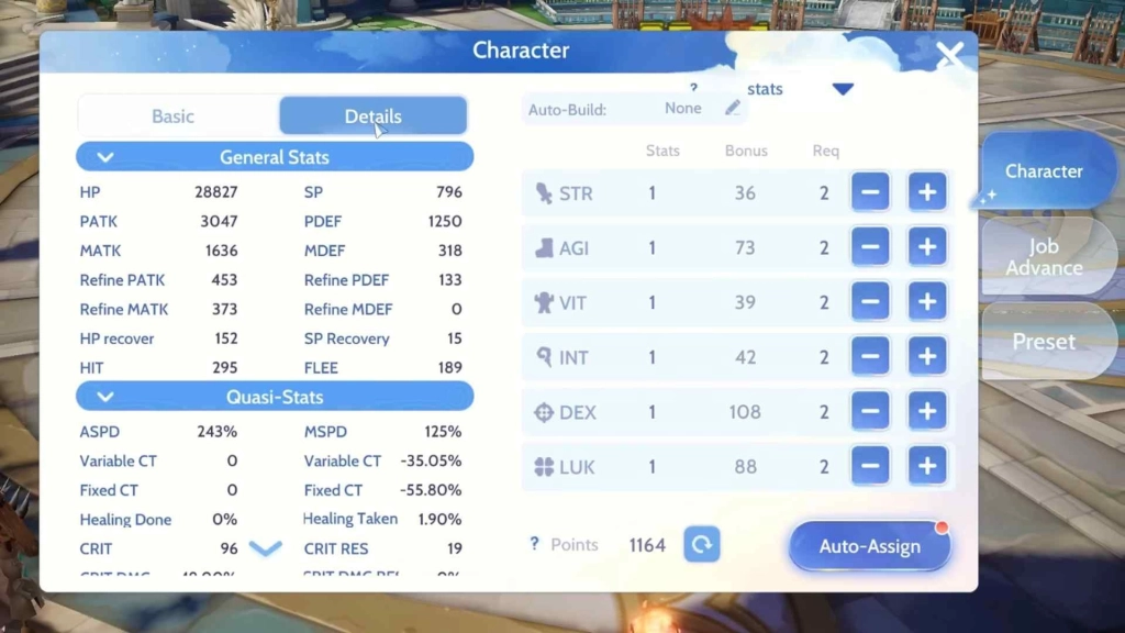 Stat Distribution Stat Distribution