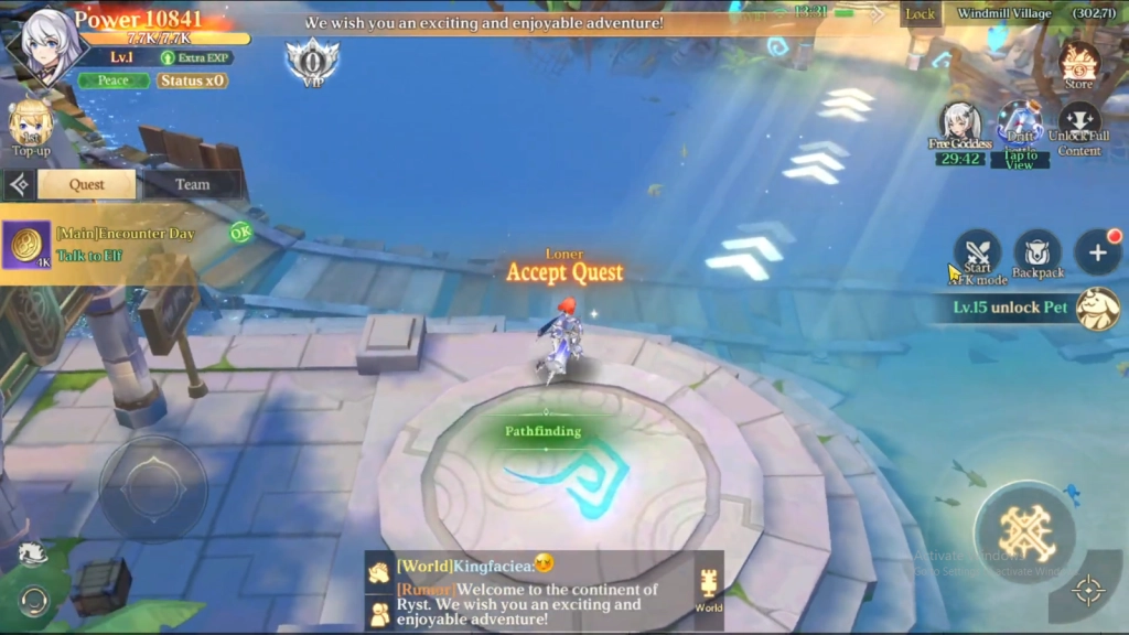 Follow Quests for Progression