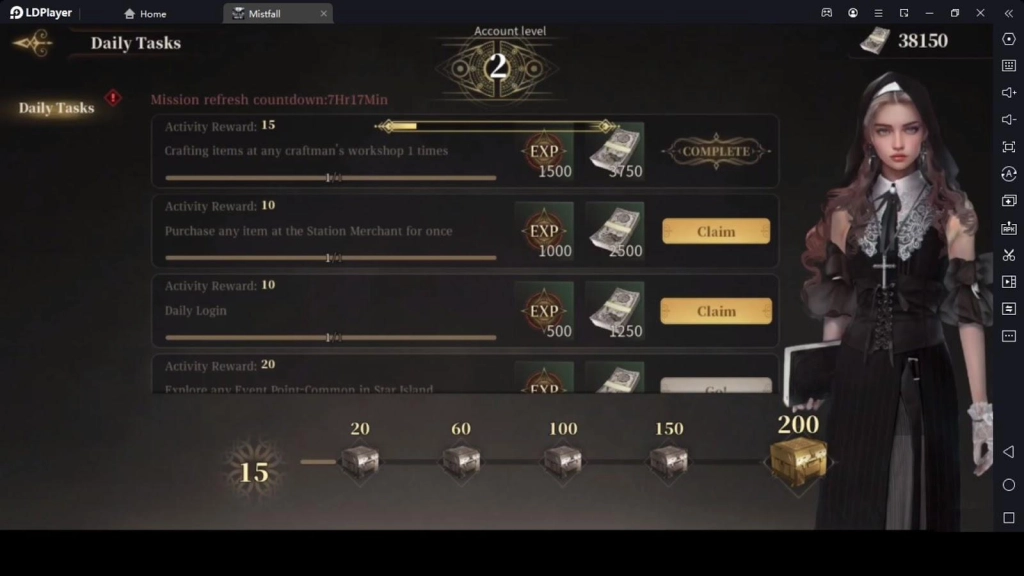 Mistall Missions and Daily Tasks Mistall Missions and Daily Tasks