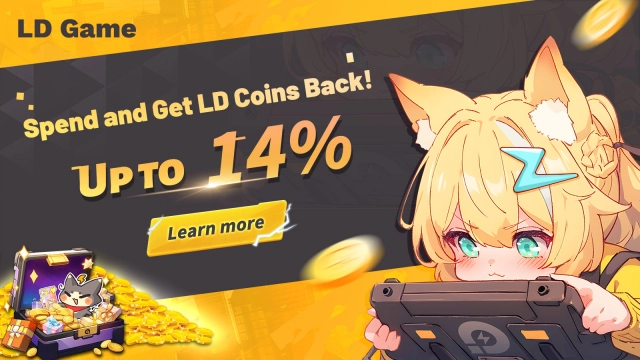 Spend and Get LD Coins Back! Up to 14%!