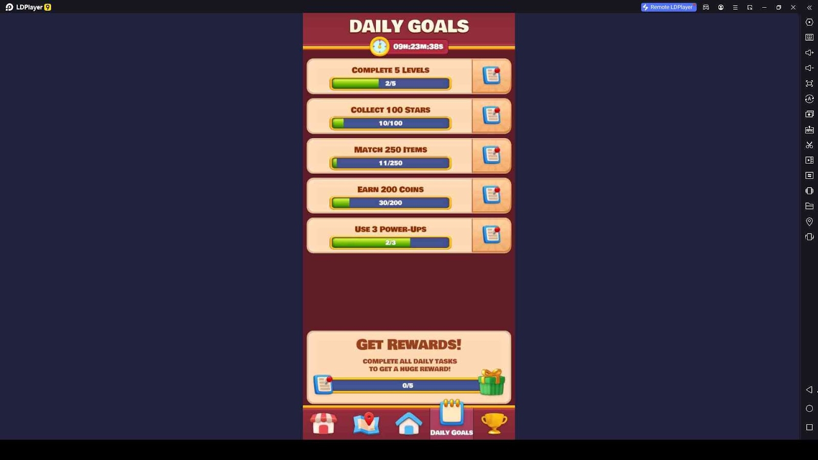 Daily Goals for Gaining In-Game Resources