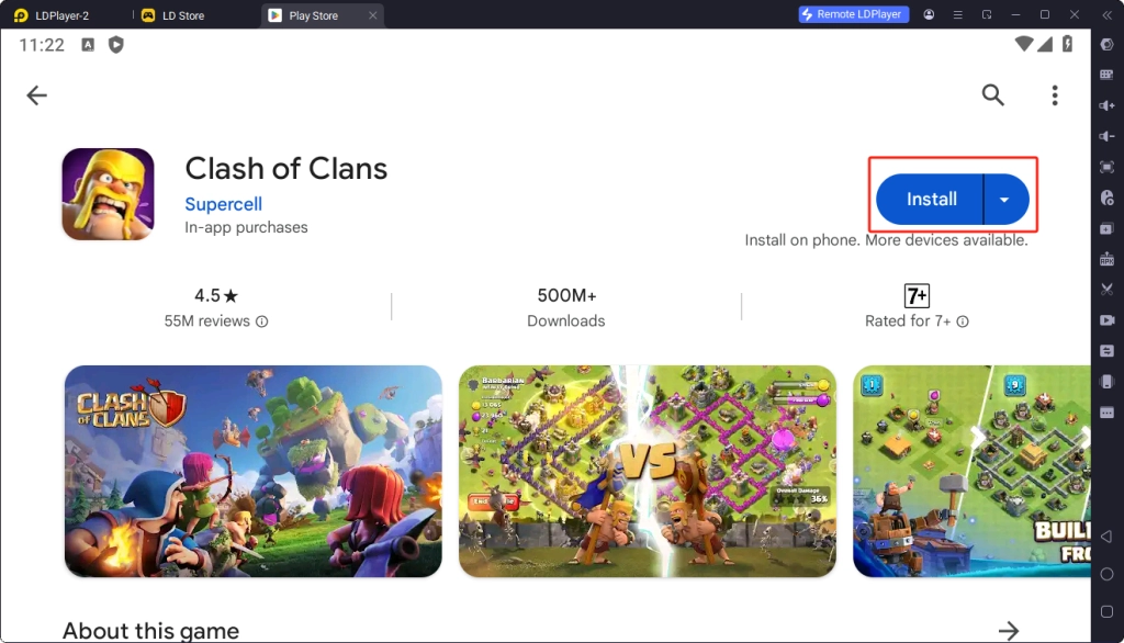 Install Clash of Clans Install Clash of Clans