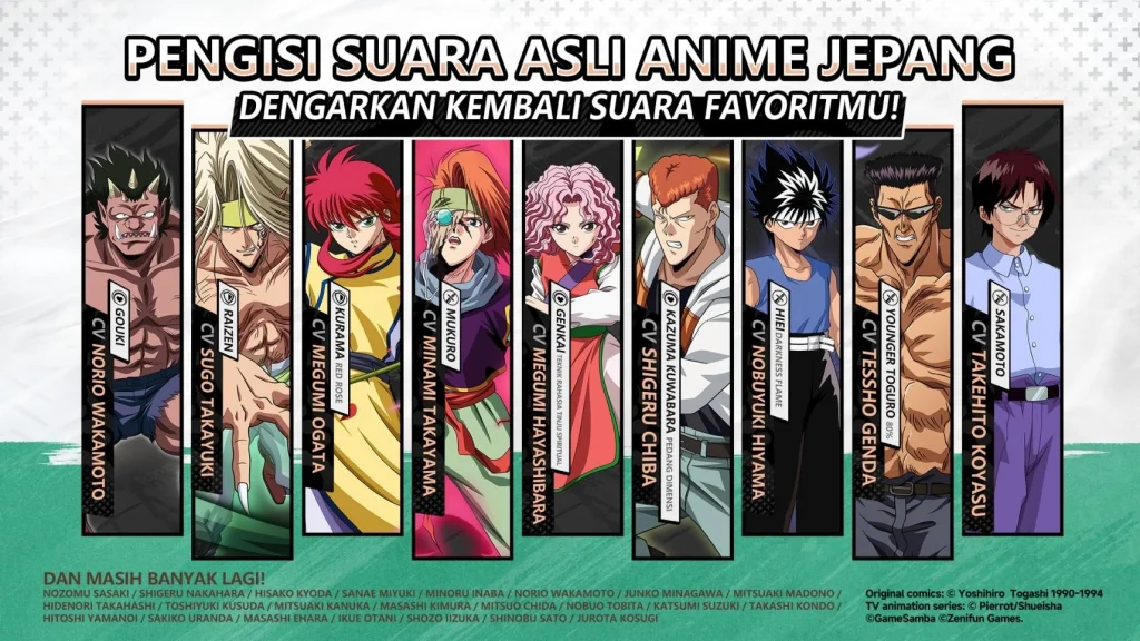 “Yu Yu Hakusho·Slugfest” resmi dirilis di Thailand dan Indonesia! Dapatkan 1M Hadiah Pra-registrasi!