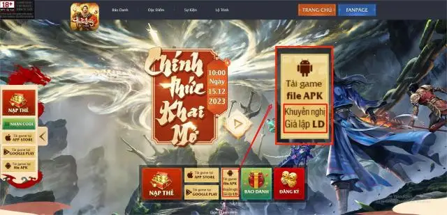 LDPlayer được FGStudio chọn là giả lập khuyến nghị để chiến Thần Long Mobile trên PC