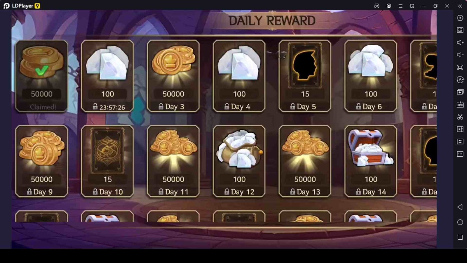 Claim the Daily Rewards