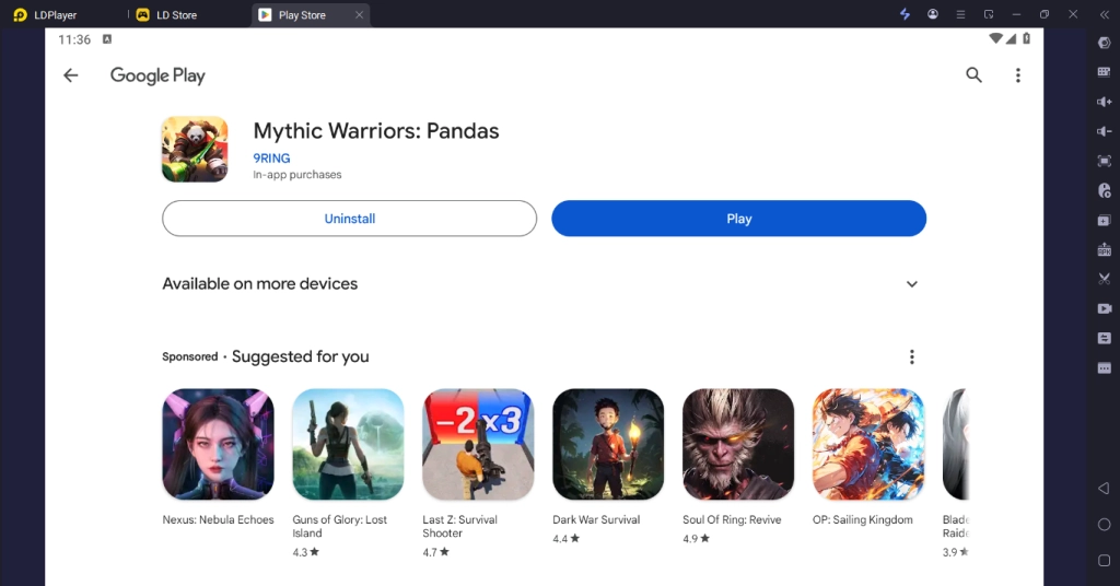 How to Play Mythic Warriors: Pandas on PC with LDPlayer
