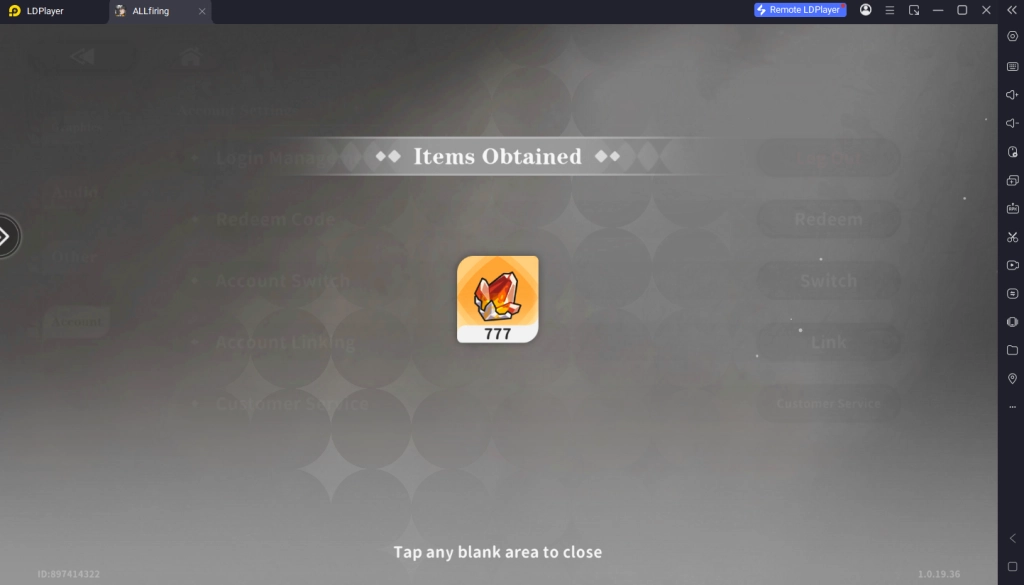 ALLfiring (Global) แจกโค้ด Giftcode อัปเดตเรื่อยๆ ไอเทมเพียบ!! พร้อมวิธีกรอก