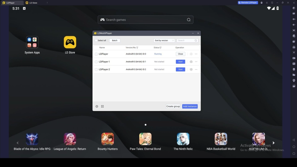 Multi-Instances & Sync