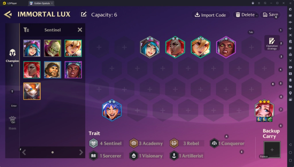 A Fun Team Comp! Immortal Lux Build