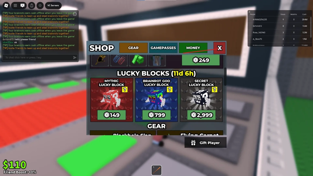 Spending Robux on Secret Lucky Blocks Spending Robux on Secret Lucky Blocks
