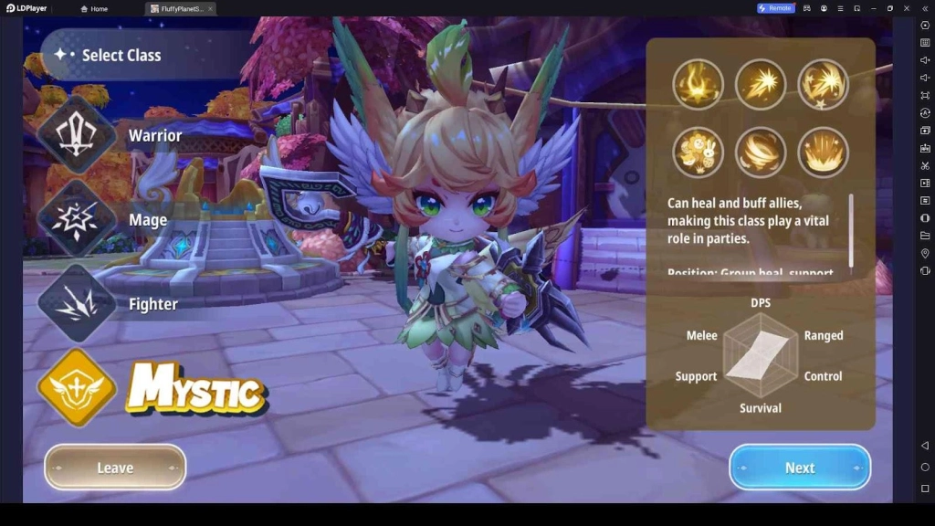 What Class You Prefer in FLUFFY PLANET SAGA