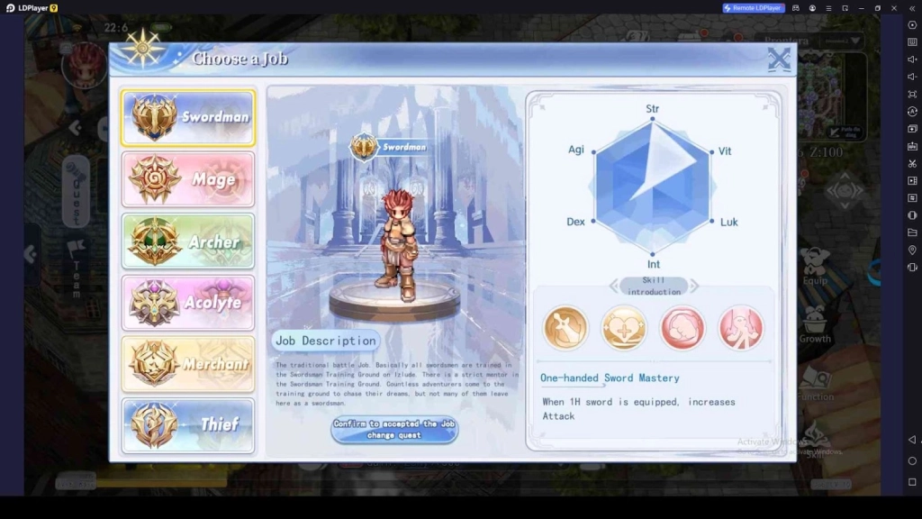 Jobs in The Ragnarok Game