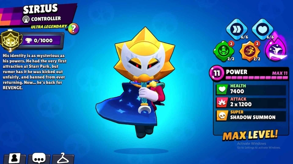 Who is Sirius in Brawl Stars