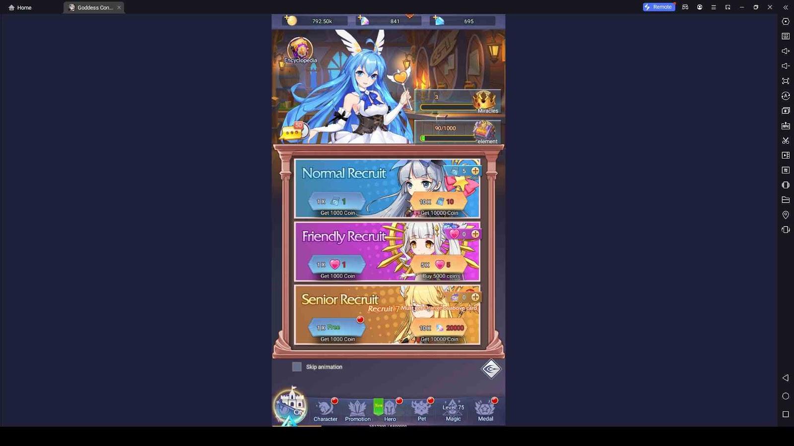 Goddess Connect Reroll – Steps