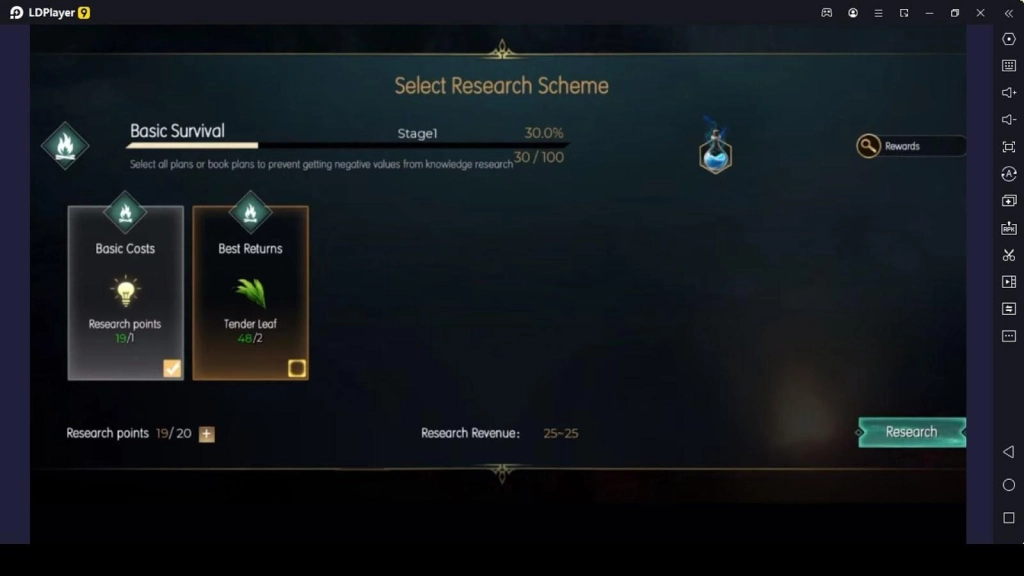 Complete the Knowledge Research