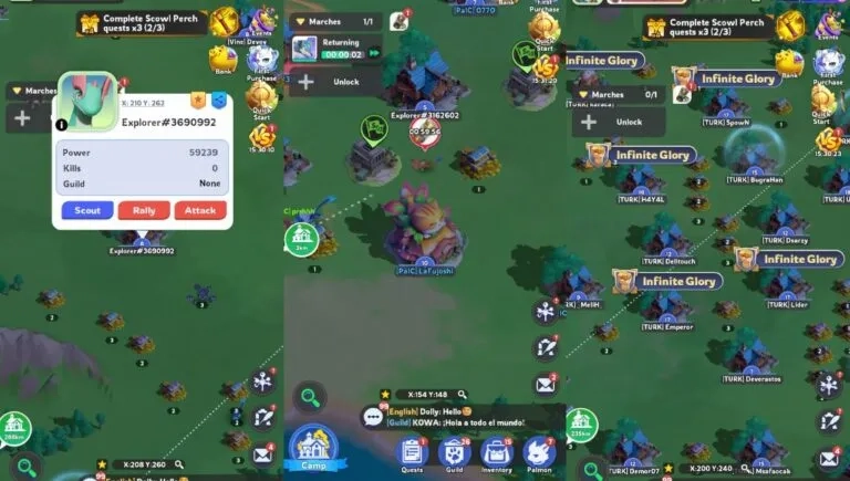 《集結啦！帕萌獸》世界地圖