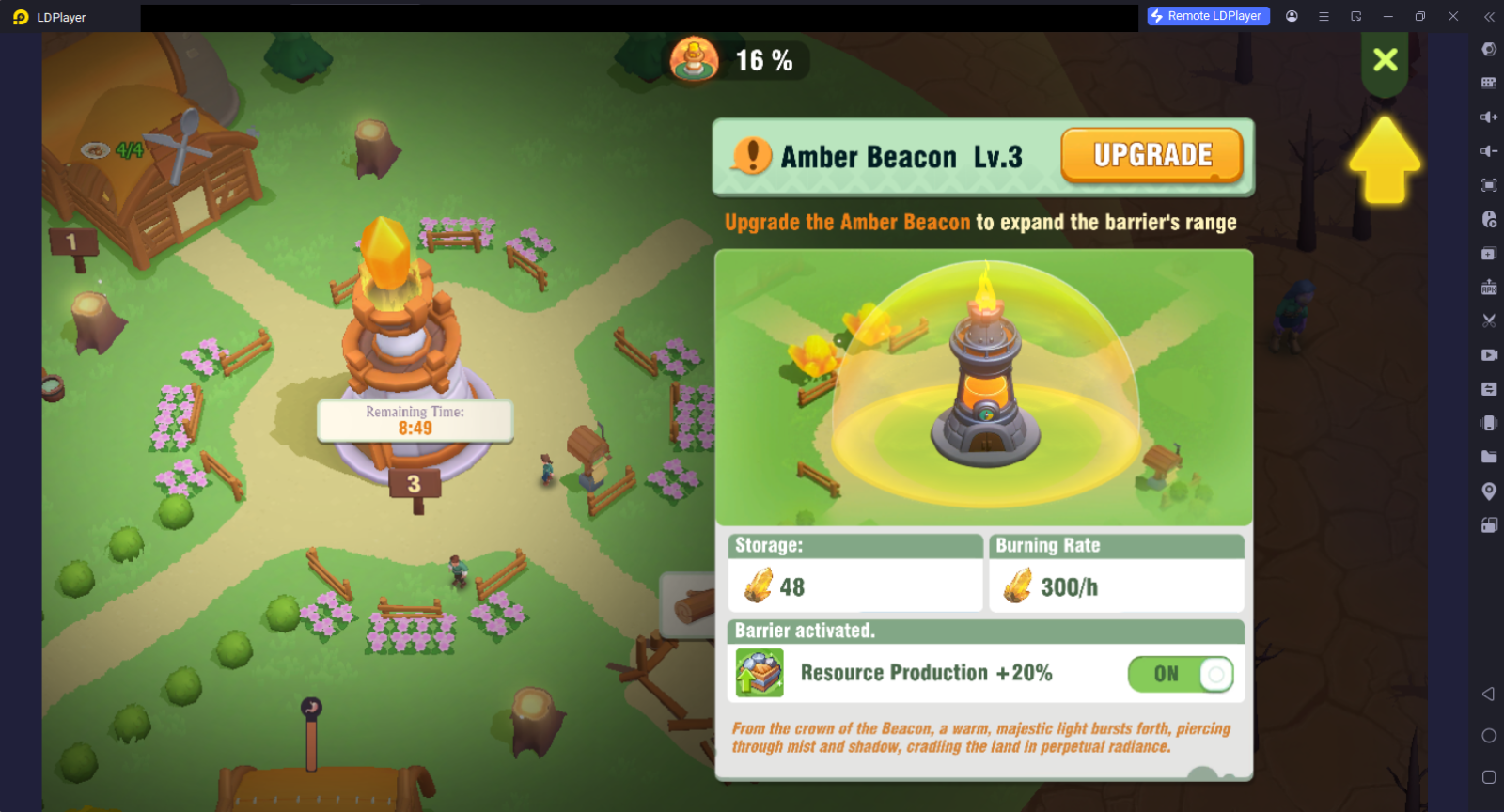 Level Up Your Amber Beacon and then Other Buildings