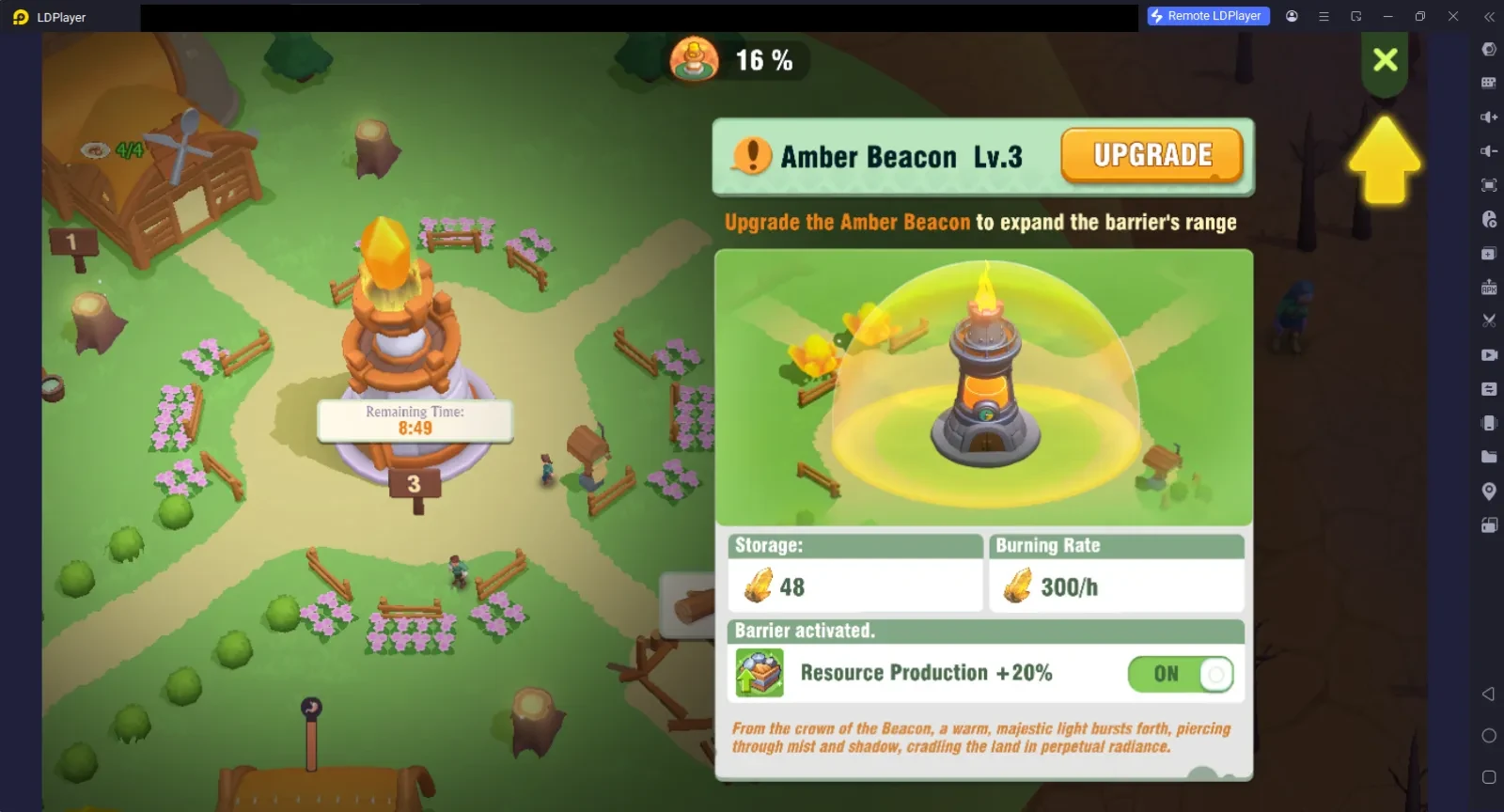 Level Up Your Amber Beacon and then Other Buildings