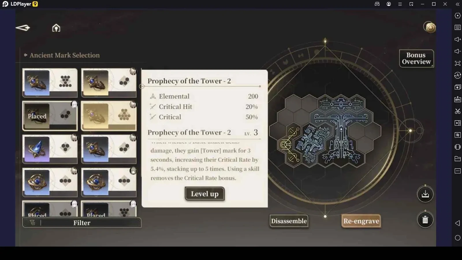 Leveling Up Ancient Marks and Reforging Substats 