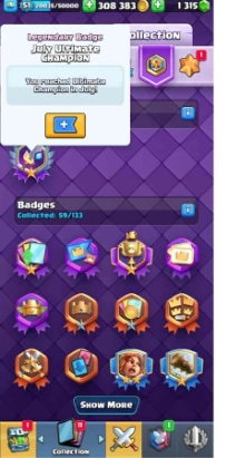 Clash Royale Ultimate Champion Badge