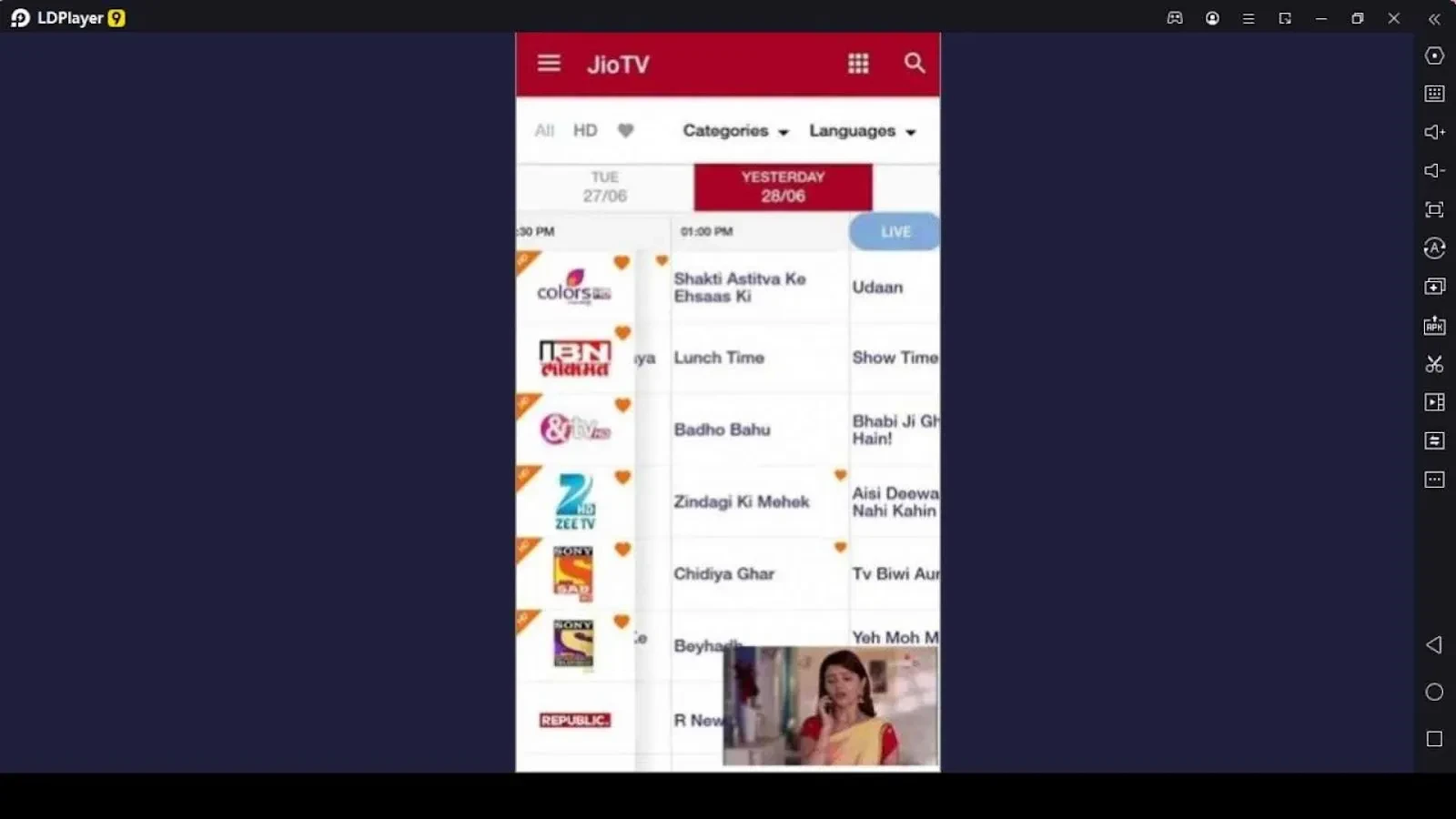 JioTV: Live TV, Catch-Up & OTT