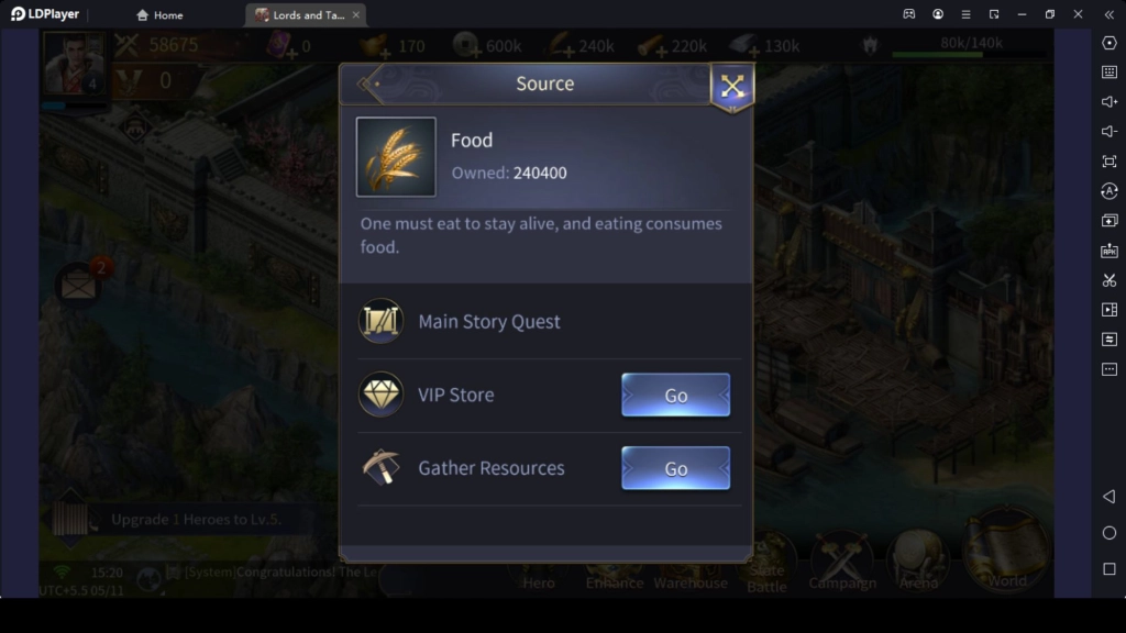 Resource Generation in Lords and Tactics Resource Generation in Lords and Tactics