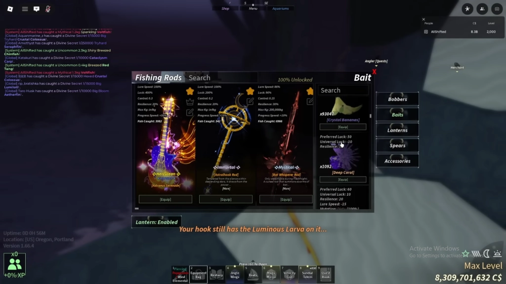 Best Rods to Catch Divine Secret Fish in Fisch