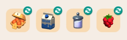 Raspberry Frosted Pancake Ingredients