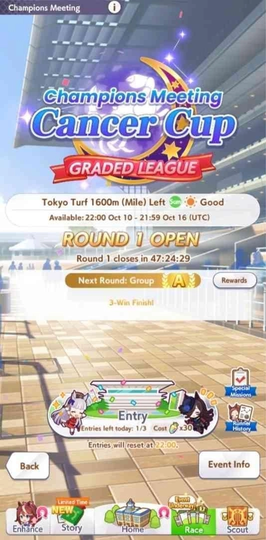Umamusume Pretty Derby Cancer Cup Overview