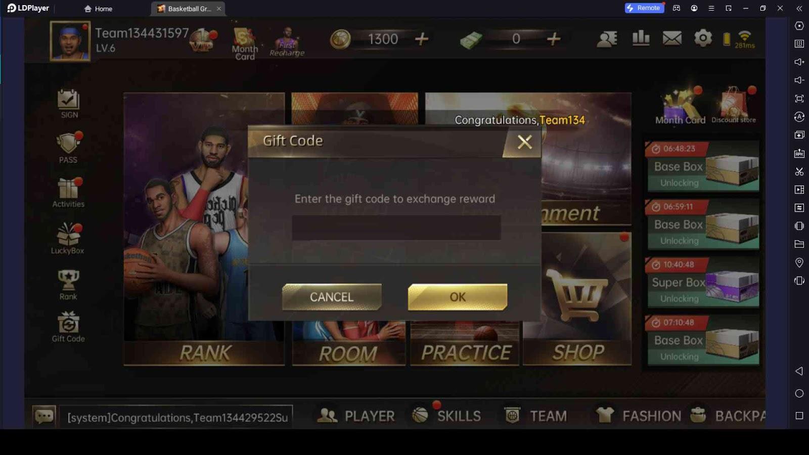 The Power of Basketball Grand Slam Gift Codes