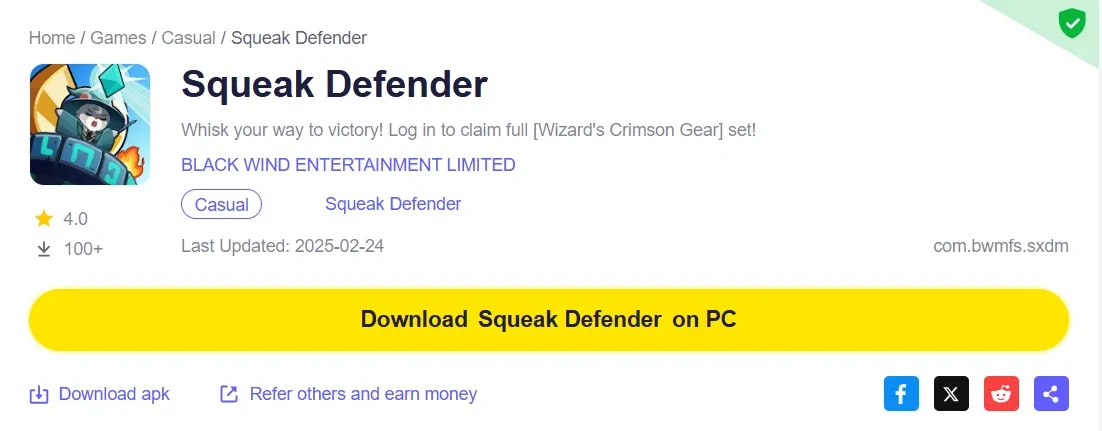 Squeak Defender on PC 1